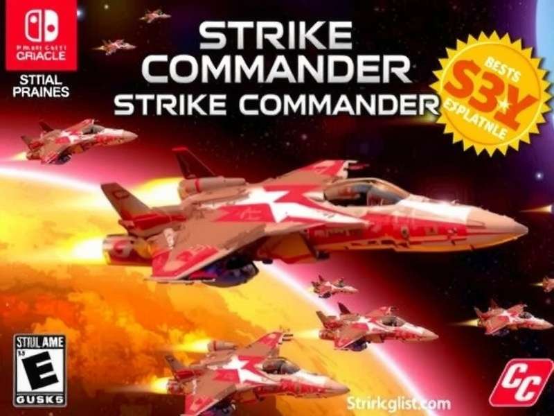 Strike Commander Game Cover Art Strike Commander Game Cover